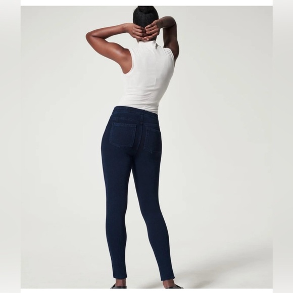 BNWT SPAX Women's ankle Jeans-ish leggings size S in twilight rinse - Picture 3 of 8